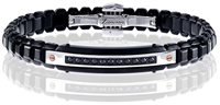 Pulsera Zancan Hombre Hi Teck in Acero Spinello EHB366 - EHB366